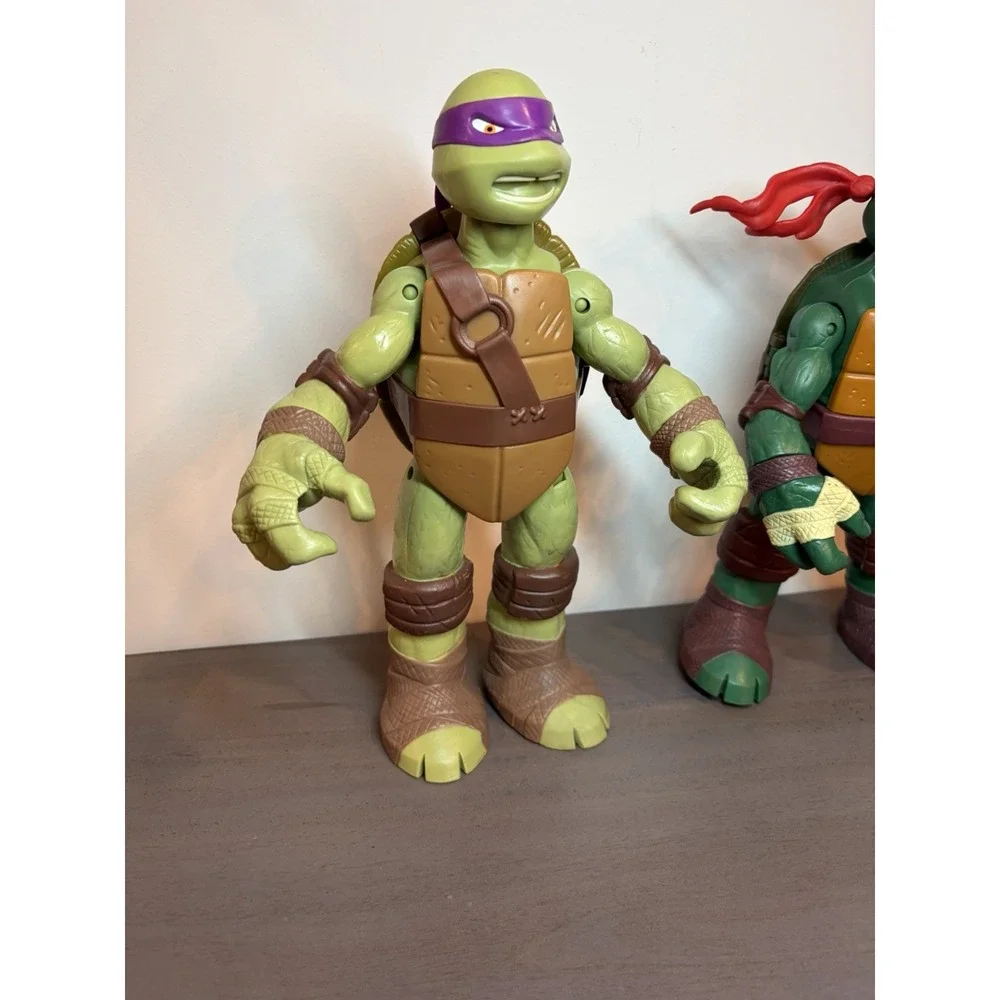 Big Teenage Mutant Ninja Turtle TMNT Playmate 2012 Donatello 11.5 & Raphael 10